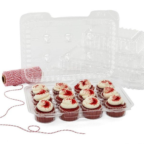 Plastic Deli Containers with Lids - Connected