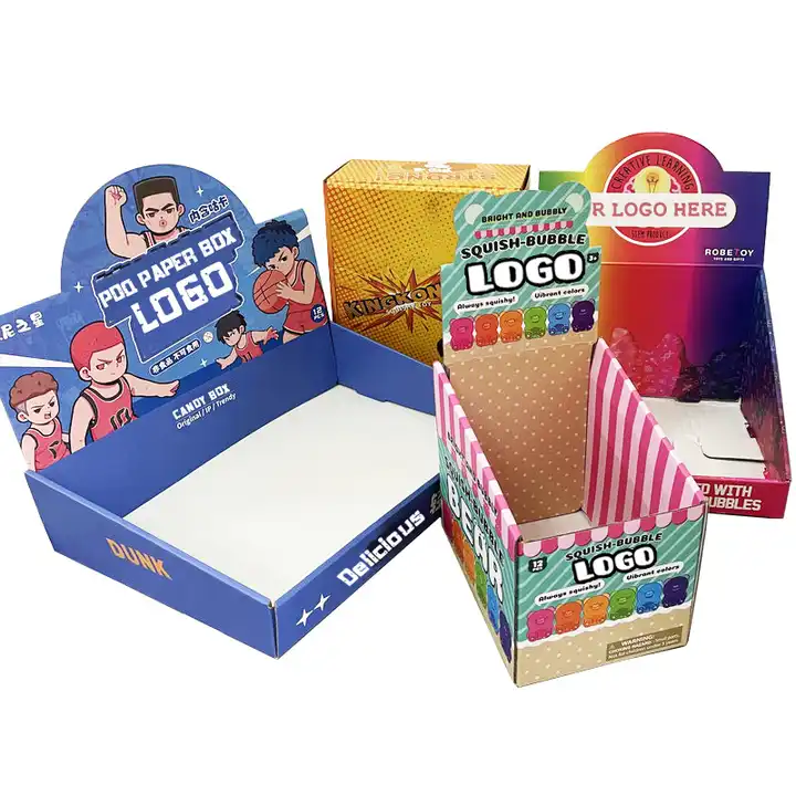 Custom Logo Kraft Paper Table Display Box
